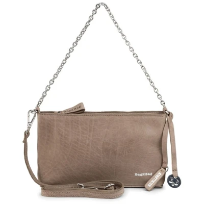 Afbeelding van BAG2BAG Milan schoudertasje grijs/taupe zilver