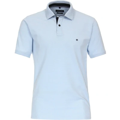 Afbeelding van Casa Moda Poloshirt Lichtblauw maat 3XL heren met Regular fit Pasvorm Stretch Suitable Herenkleding