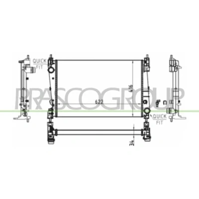 Afbeelding van Radiateur PRASCO OP035R004