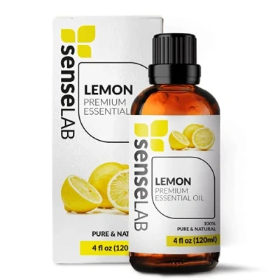 Afbeelding van SenseLAB Citroen Etherische Olie 100% Pure Natuurlijke Therapeutische Rang Citroenolie voor Aromatherapie Diffuser Hydraterende Huidverzorgingsolie (120 ml)