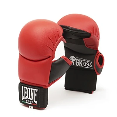 Afbeelding van LEONE 1947, Karate Fit handschoenen, unisex volwassenen, rood, M, GK096