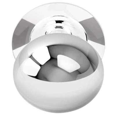 Afbeelding van Formani Voordeurknop BASICS LB80V vast op rozet gepolijst RVS