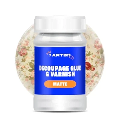 Afbeelding van 7 Artists Acryllijm voor Decoupage 100 ml Decoupagelijm Mat Lijm Servetten Transparante Artikelen Decoupageverf