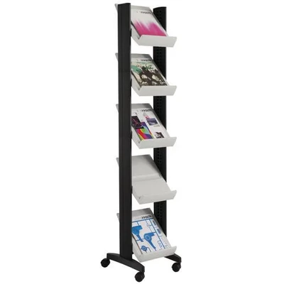 Afbeelding van Enkelzijdige mobiele Eco display in antraciet/grijs