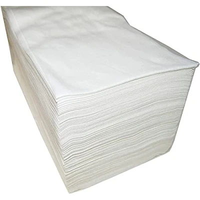 Afbeelding van Plasticaps 100 wegwerpservetten van spunlace stof, 40 x 80 cm, wit
