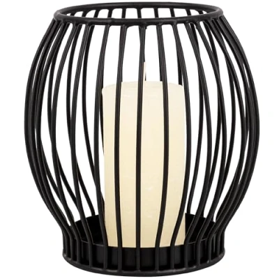 Afbeelding van Gadgy Waxinelichthouder Rond Theelichthouders Sfeerverlichting binnen Kaarsenhouder voor Waxinelichten 14.5x15 cm