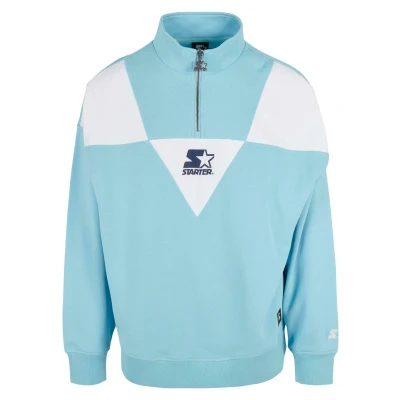 Afbeelding van Starter Black Label Triangle Troyer Sweater/trui M Blauw/Wit