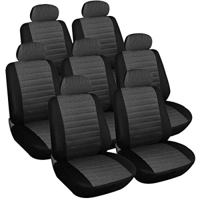Afbeelding van WOLTU 7 stks Universele Autostoel Cover Zwart Grijs 7231