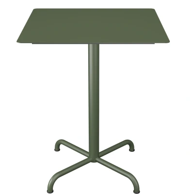Afbeelding van Houe Pico tuintafel 60x60 Olive green, 4 ster onderstel