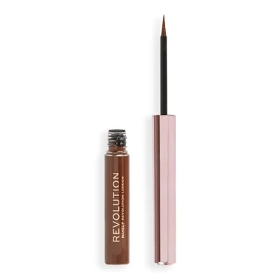 Afbeelding van Makeup Revolution Super Flick Liquid Eyeliner Eyeliner, Maat: 2.4 ml, Brown