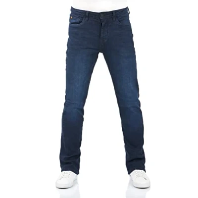 Afbeelding van riverso Herenjeans RIVFalko, bootcut fit, denim, stretch, verkrijgbaar in zwart, blauw en grijs, maten 29W 40W, 30L 36L, Dark Blue Denim (D233), 38W / 32L