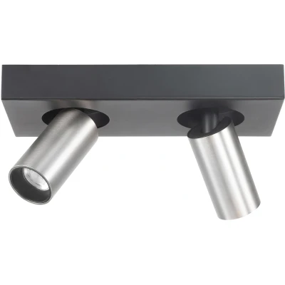 Afbeelding van Highlight SpotEliano 2 lichts zwart met nikkel mat S7481.30