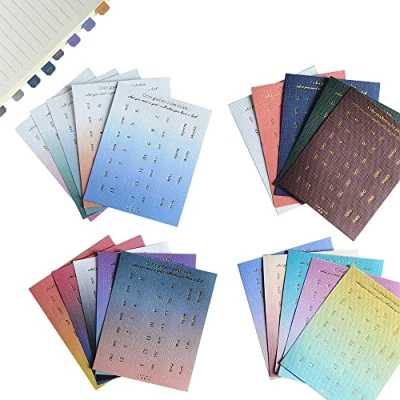 Afbeelding van 10 vellen maandelijkse zelfklevende indextabbladen kleurrijke scheidingstabbladen voor kantoorstudieplanners organisaties (alle 4 kleuren)