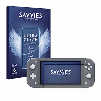 Afbeelding van Savvies Screenprotector voor Nintendo Switch Lite Folie Beschermfolie transparant (6 Stuks)