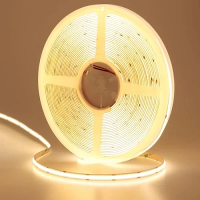 Afbeelding van GOMING 24V 15M COB LED striplicht Warm Wit 3000K 384LED/M CRI 93+ 11000lm Uniforme Emissie Flexibel IP20 Niet Waterdicht bandlichten voor DIY Slaapkamer Keuken Home Decor(Geen Voeding)