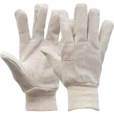 Afbeelding van . Keperdoek Handschoen Met Tricot Manchet M.Manchet
