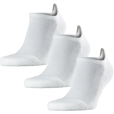 Afbeelding van Falke COOL KICK 3PACK Sneaker Socks Unisex Anatomical Plush SOLE Enkelsokken, Maat: 46 48, White
