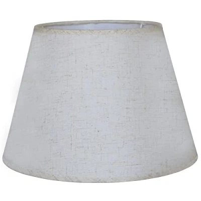 Afbeelding van Sinta Lampenkap Stof Coolie Modern Relief Tafellamp E14/E27 Bedlampje Wandlamp Lampenkap, Ø12&quot;/30cm, Linen