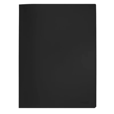 Afbeelding van Display Book Q CONNECT PP A4 380 micron 20 zakken zwart/documentaire archivering/Type zakken/Kind Top Open Pockets/Index N.a. /Pockets N.a./Materiaal PP/Dividers N.a./Label