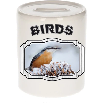 Afbeelding van Dieren liefhebber boomklever vogel spaarpot vogels cadeau Spaarpotten