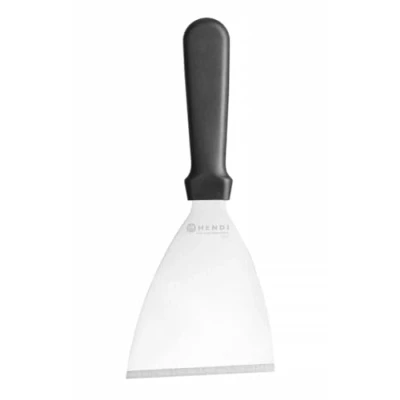 Afbeelding van HENDI Schraper, voor het schoonmaken van de bakplaat, plaatmes, spatel, keukenschraper, teppanyaki grillspatel, grillschraper, ijsroll 102x265mm, lemmet (L)124mm, roestvast staal