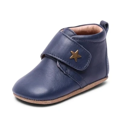 Afbeelding van Bisgaard Uniseks baby klittenband Star pantoffels, Donkerblauw, 27 EU