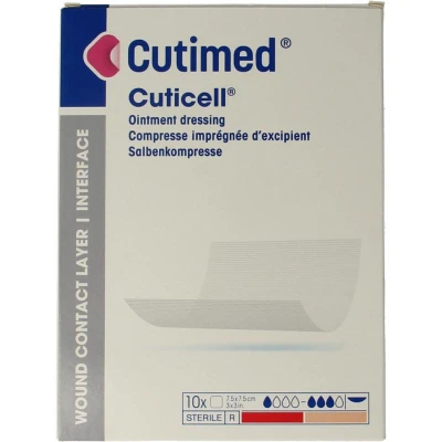 Afbeelding van Cuticell Zalfgaas 7.5 X 7.5cm 10st