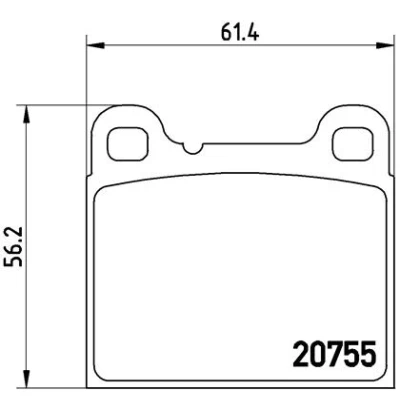 Afbeelding van Brembo Remblokset P 86 002