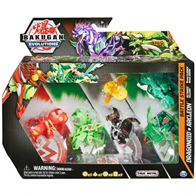 Afbeelding van Bakugan Evolutions Battle Strike Pakket Dragonoid x Sluggler met 6 actiefiguren 9 ruilkaarten en 8 Bakukernen