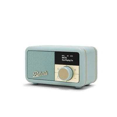 Afbeelding van Roberts Revival Petite 2 mini DAB+ en FM radio met Bluetooth ontvangst, Duck Egg Blue