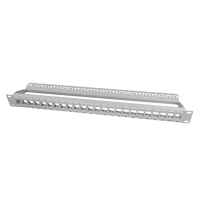 Afbeelding van Keystone Patchpanel 24 Poorts SNAP IN RAL7035 Kabelverbinder Kabel Connector