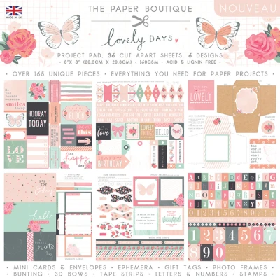 Afbeelding van The Paper Boutique Lovely Days 8x8 Project Pad