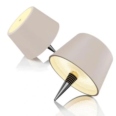 Afbeelding van MU LIN afneembare en fles aanraaklamp, oplaadbare draadloze tafellamp lamp waterdichte led lamp. 2 stuks COLOMBE