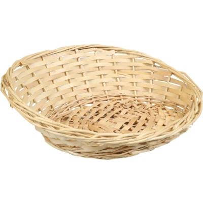 Afbeelding van broodmand ovaal 24 x 29 12 cm mandje rotan/riet