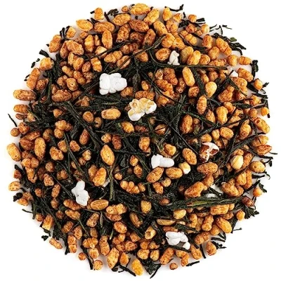 Afbeelding van Genmaicha Geroosterde Rijst Thee Groene Genmai Cha Rechtstreeks Uit Japan Bruine Losbladige Popcorn