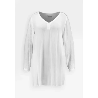 Afbeelding van Kaffe Curve V NECK Tuniek, Dames, Maat: 50, Chalk