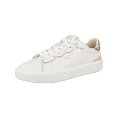 Afbeelding van Pepe Jeans Dobbie SEAL Sneakers laag, Dames, Maat: 41, Pinkish pink Leer en imitatieleer