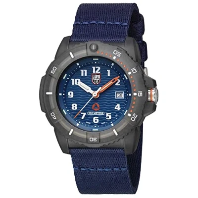 Afbeelding van Luminox Mannen Analoge Zwitserse Quartz Horloge met NATO Textiel Armband Strap XS.8903.ECO, Blauw, Modern