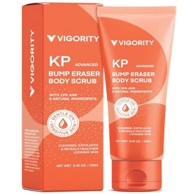 Afbeelding van Kp Bump Eraser Body Scrub, voor keratose, pilaris behandeling, aardbeien, behandeling vrouwen, Eraser, lichaamscrub vrouwen en mannen, exfoliatie, 220 ml