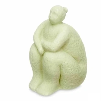 Afbeelding van Decoratieve figuren Groen Dolomite 18 x 30 19 cm (4 Stuks) Vrouw Zittend