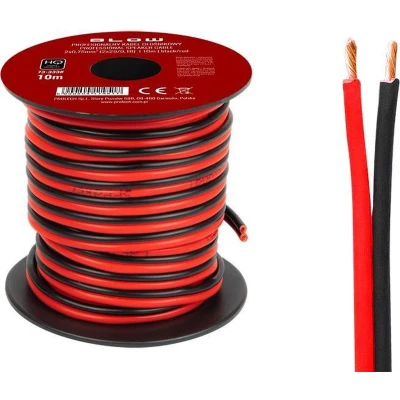 Afbeelding van HQ luidsprekerkabel 2 x 0.75 mm zwart/rood op rol 10 meter