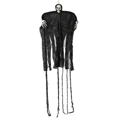 Afbeelding van Halloween/horror thema hang decoratie spook/skelet enge/griezelige pop 100 cm Feestdecoratievoorwerp