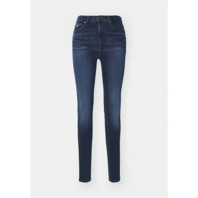 Afbeelding van Tommy Jeans Dames Nora MD SKN CH1269 DW0DW21393, Denim (Denim Donker), 24W/28L, Dark), 24W / 28L