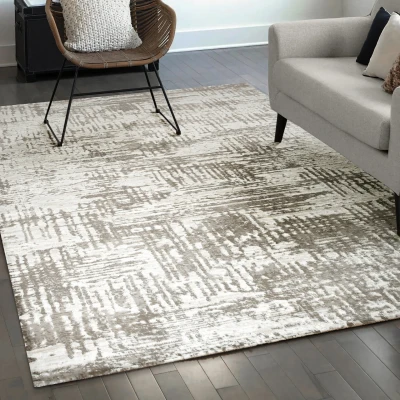 Afbeelding van Fashion Relax Molde Laagpolig Vloerkleed Modern Luxe Beige Rechthoek Polypropyleen 80x150 cm
