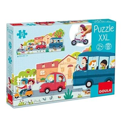 Afbeelding van Jumbo Goula Puzzel XXL Voertuigen 18 stukjes Vanaf 2 jaar