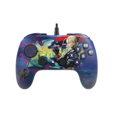 Afbeelding van HORI Fighting Commander OCTA (Street Fighter 6 Cammy Edition) voor Windows PC bekabelde controller in toernooikwaliteit officieel gelicentieerd door Capcom
