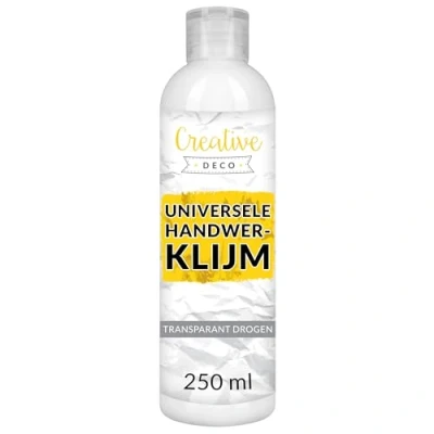Afbeelding van Creative Deco 250ml Universele Ambachtelijke Lijm 250 ml Niet toxisch voor Papier, Karton, Hout, Glas, Leer, Keramiek, Vilt Droogt Snel Perfect Kunstprojecten