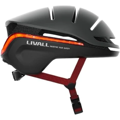 Afbeelding van LIVALL EVO21 Smart Cycle Helm met Lighting, 360 graden zichtbaarheid, valdetectie en SOS Alert, Dark Night, L (58 62cm),Donkere Nacht