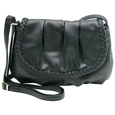 Afbeelding van JENNIFER JONES Kleine elegante dames schoudertas crossbody bag avondtas, 23 cm x 14 cm, Stijl D Beige