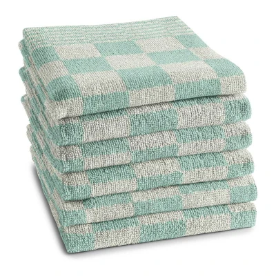 Afbeelding van Keukendoek DDDDD Barbeque Pastel Green (Set van 6)